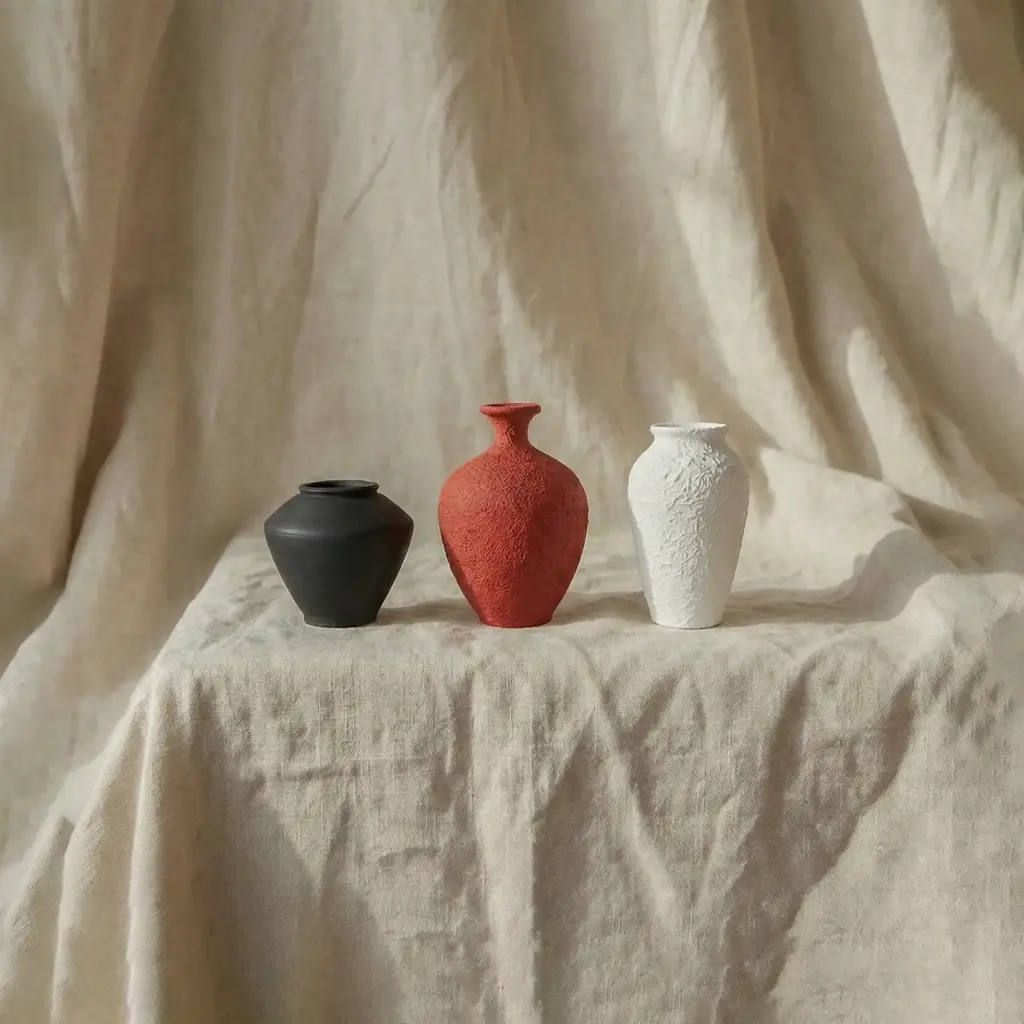 Aesthetic Decorative Flower Vase – Set of 3